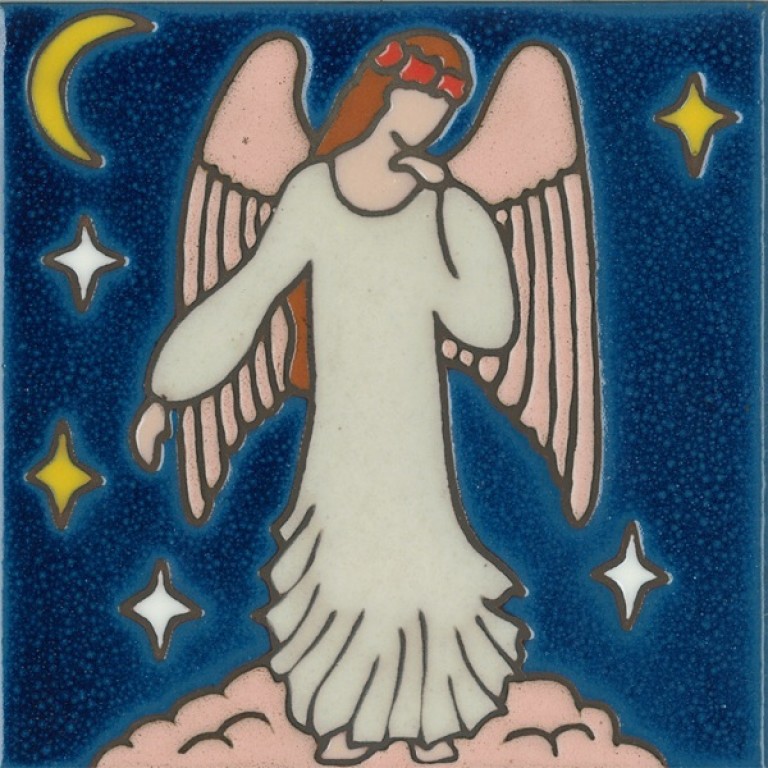 Angel ceramic art tile