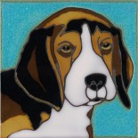 Beagle - Hand Painted Art Tile