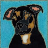Webster Mixed Breed - Hand Painted Art Tile