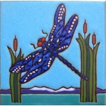 Dragonfly - Hand Painted Art Tile