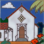 San Rafael Mission - Hand Painted Art Tile