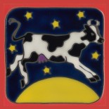 Cow - Hand Painted Art Tile