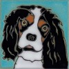 Cavalier King Charles Dog - Hand Painted Ceramic Tile