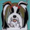 Shih-Tzu Dog - Hand Painted Ceramic Tile