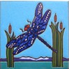 Dragonfly - Hand Painted Art Tile