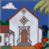 San Rafael Mission - Hand Painted Art Tile