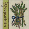 Asparagus - Hand Painted Art Tile
