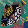 Trigger Fish - Hand Painted Art Tile